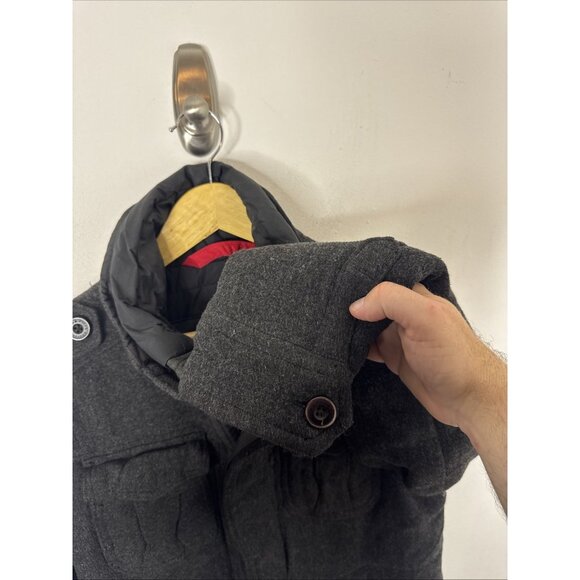 Abercrombie & Fitch Heather Gray Wool Blend Army Field Jacket Men’s S - Picture 3 of 11